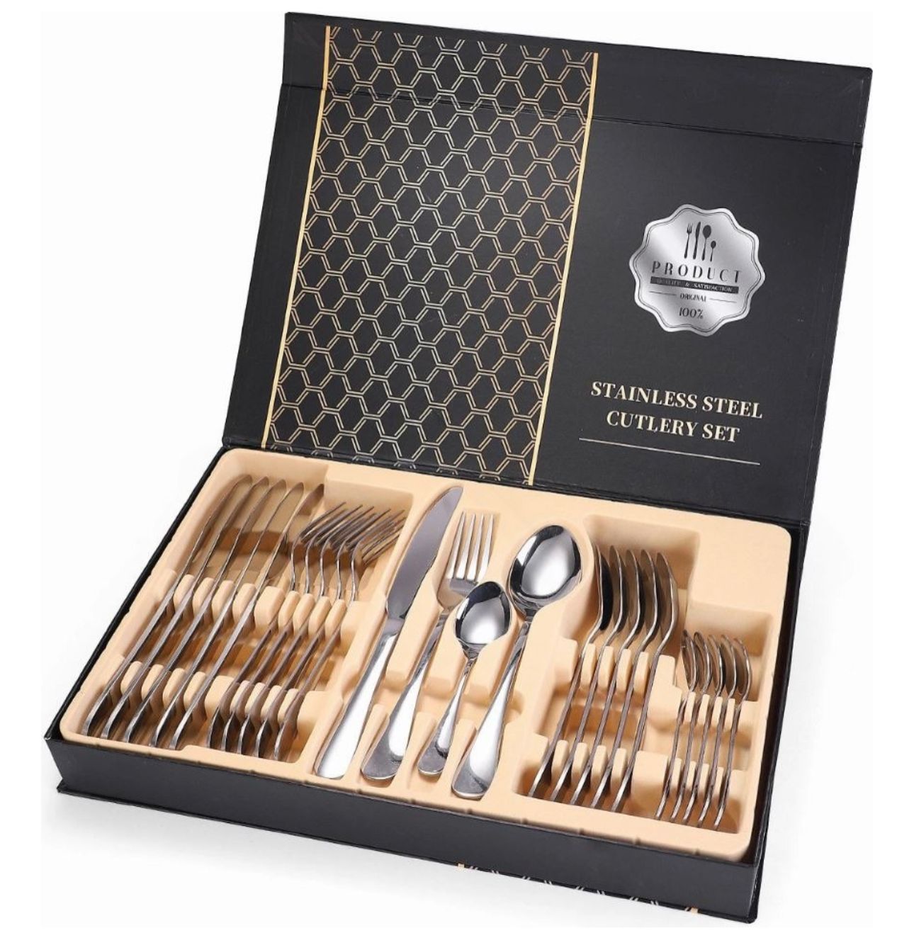 24-Piece Stainless Steel Cutlery Set - Service for 6 🍴